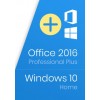 Windows 10 Home Key and Office 2016 Professional Plus Package